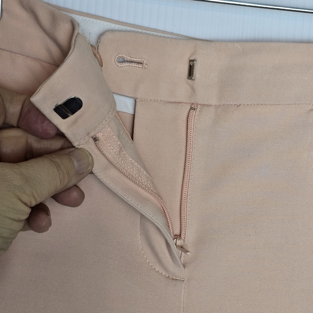 Talbots Women's Hampshire Curvy Fit Straigjt Leg PeachyPink Stretchy PantSize 8P - Picture 5 of 11